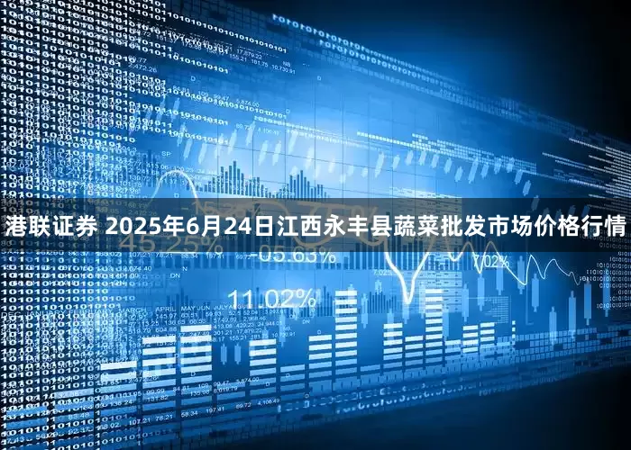 港联证券 2025年6月24日江西永丰县蔬菜批发市场价格行情