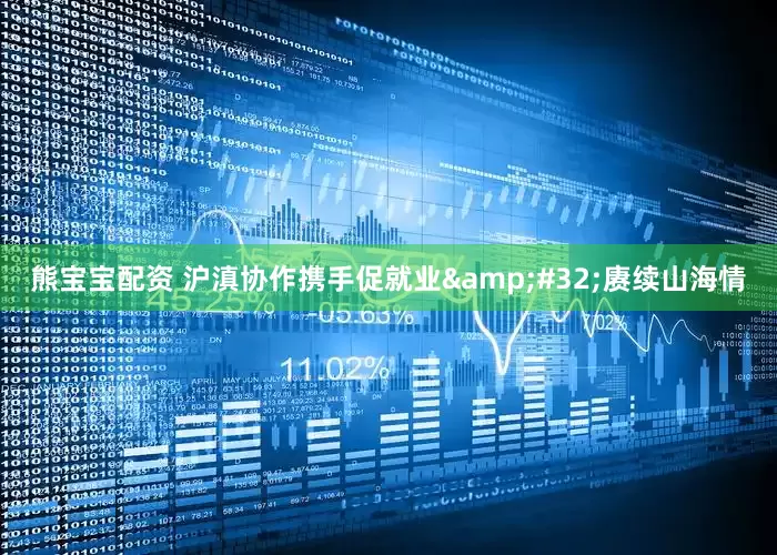 熊宝宝配资 沪滇协作携手促就业&#32;赓续山海情